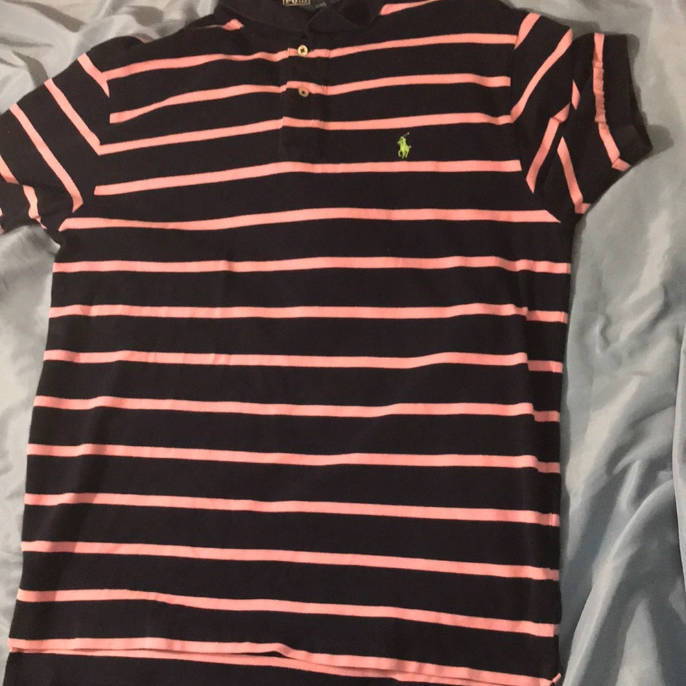 Striped polo shirt